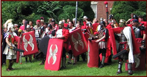 Romans readying for battle